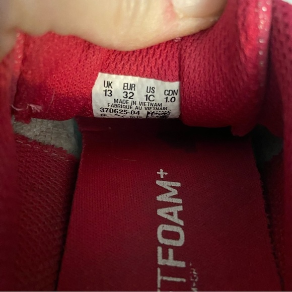 🛍️3/$30 Puma kids girls  pink glittery slip on elastic lace up shoes in size 1 - Picture 5 of 8